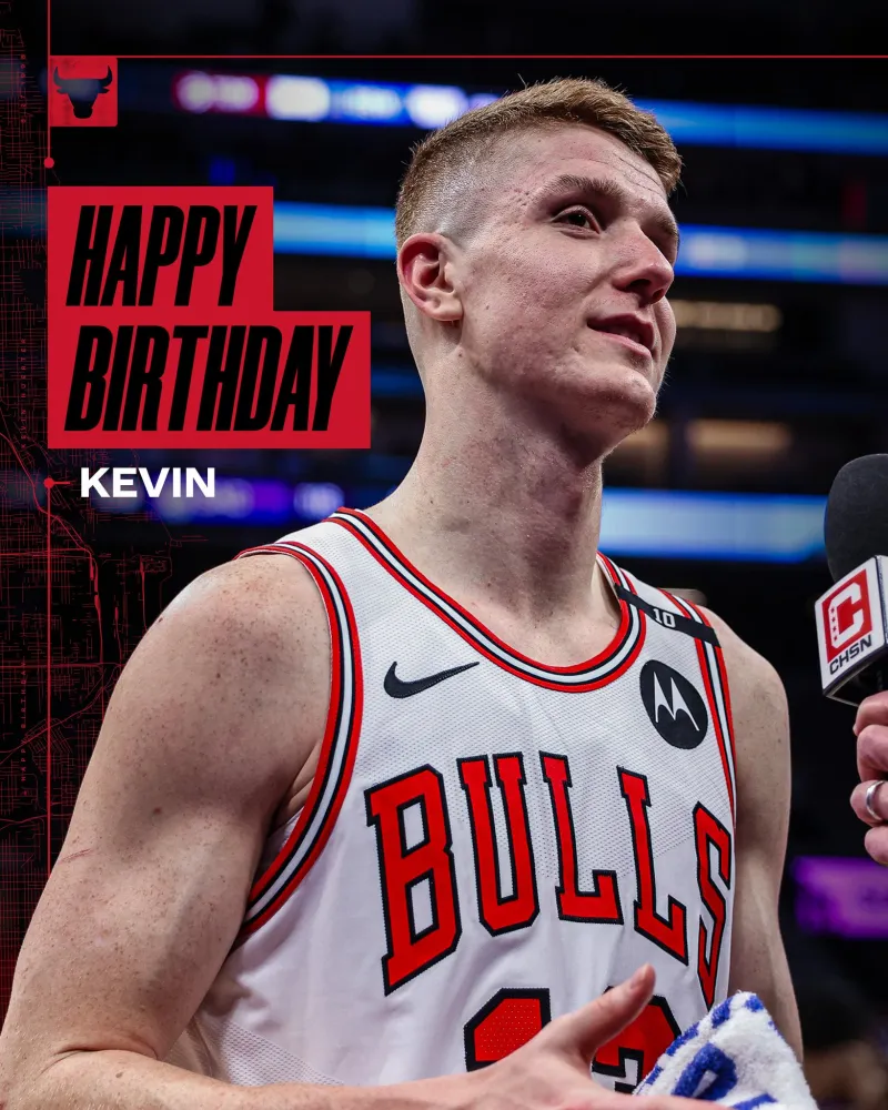 流言板]凯文生日快乐！公牛官方晒照祝凯文-赫尔特27岁生日快乐(图1)