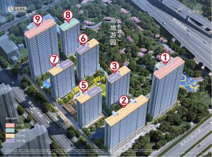 合肥绿城燕语春风楼盘户型图(图1)