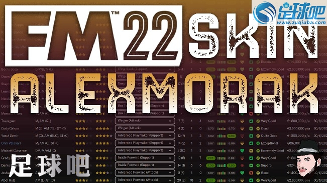 熊猫体育资讯：FM2022AlexMorak简约皮肤补丁v15(图1)